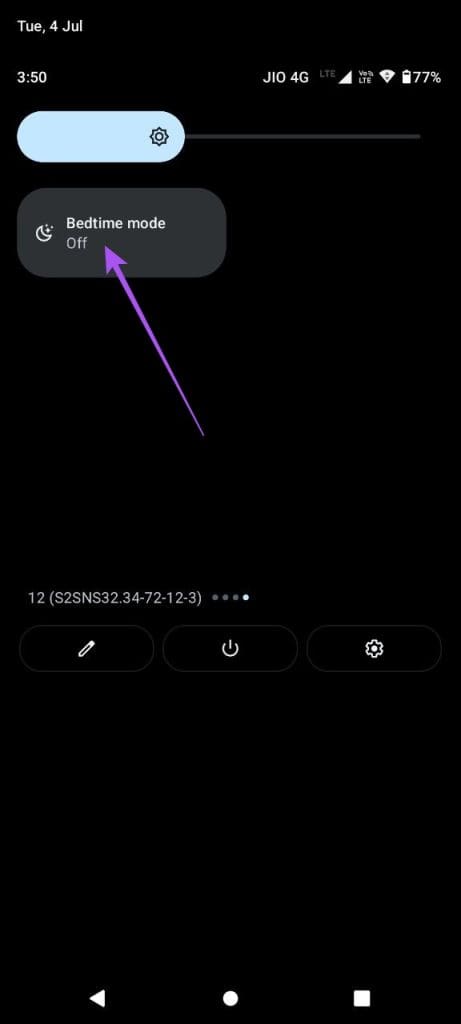 bedtime mode quick settings android