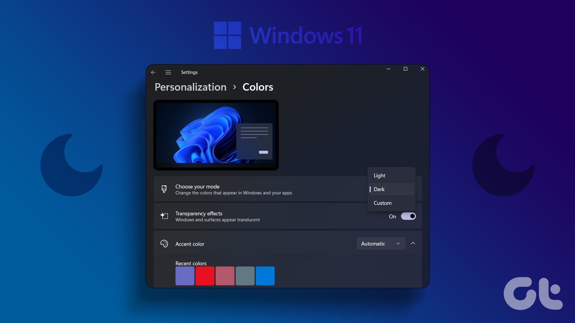 How to Enable Dark Mode in Windows 11