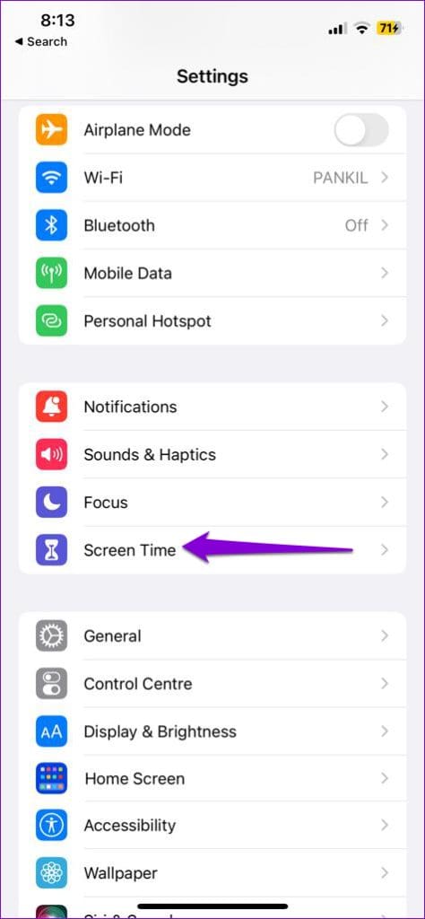 Screen Time on iPhone