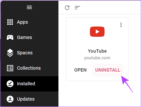 Choose Uninstall 3