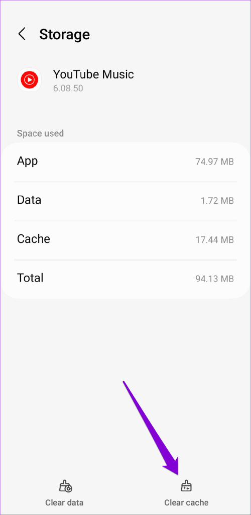 Clear YouTube Music App Cache