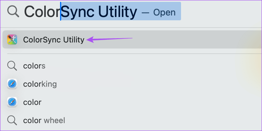 colorsync utility Mac