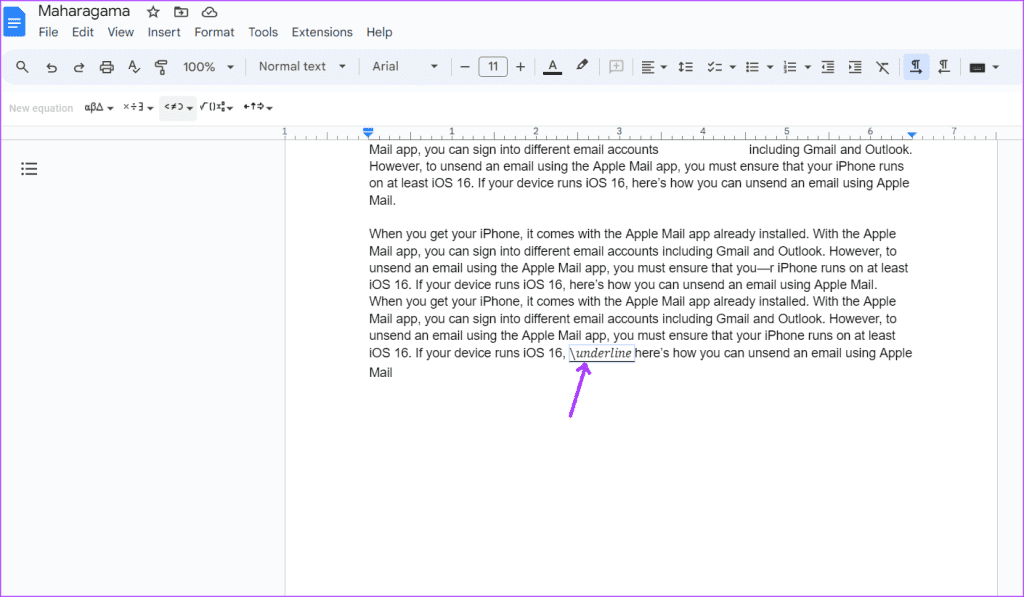 how to double underline in google docs 5