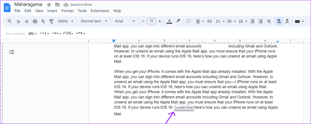 how to double underline in google docs 6