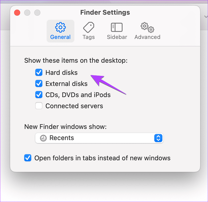 mac Finder Hard disk desktop