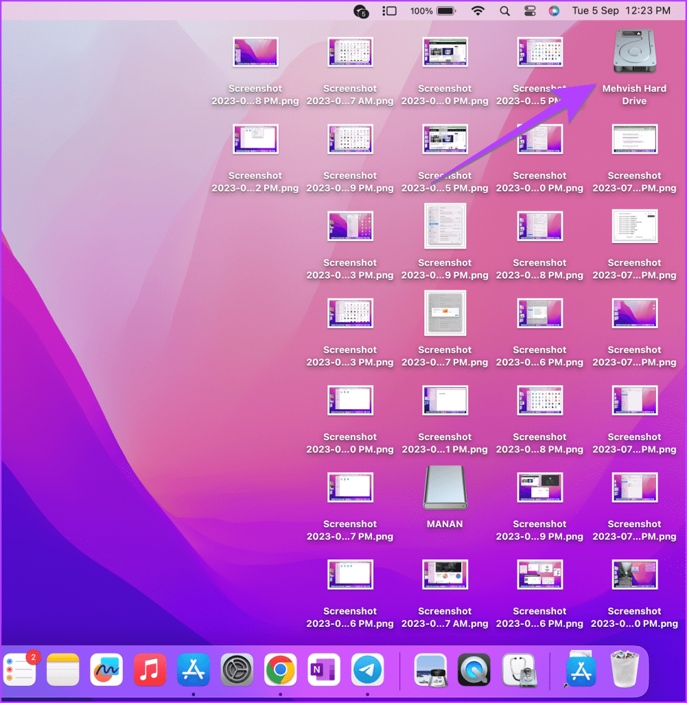 Macbook hard drive desktop