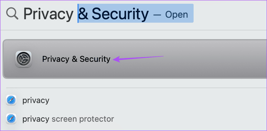 privacy and security Mac 1