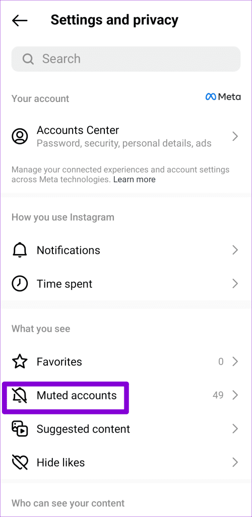 Privacy Settings on Instagram