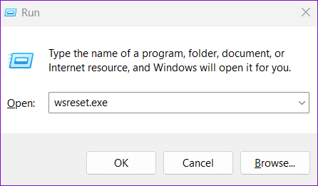 Reset Microsoft Store Cache