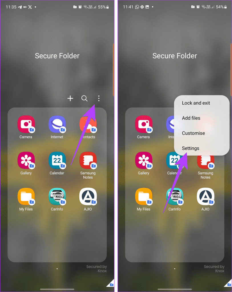 Samsung Secure Folder Settings 1