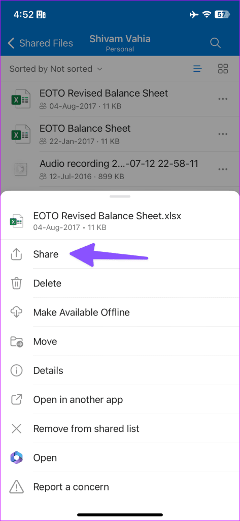 Save Shared Files on OneDrive 6